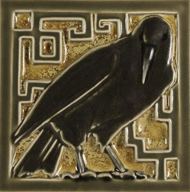 The Whitman Rook Tile, Rookwood Pottery